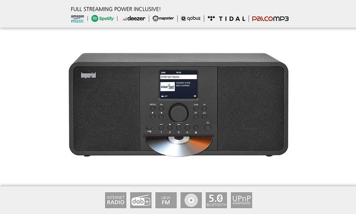 Produktbild Imperial Dabman i205 CD (Internetradio, DAB+, FM, Bluetooth, WLAN)