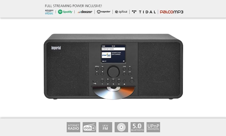 Productafbeelding Imperial Dabman i205 CD (Internet radio, DAB+, VHF, FM, Bluetooth, WiFi)