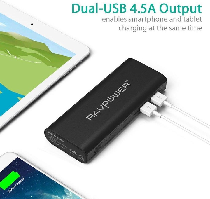 Produktbild RAVPower RP-PB07 Element Series Portable External Battery Pack (10400 mAh, 38.48 Wh)