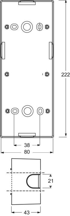 Actual product image Busch-Jaeger Surface-mounted 3-fold housing 2CKA001799A0917
