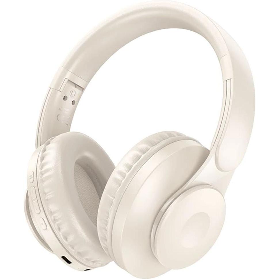 Hoco Kabellose Kopfhörer kabellose Kopfhörer milchig weissetooth W45 milchig weiss (46 h, Kabellos), Kopfhörer, Weiss