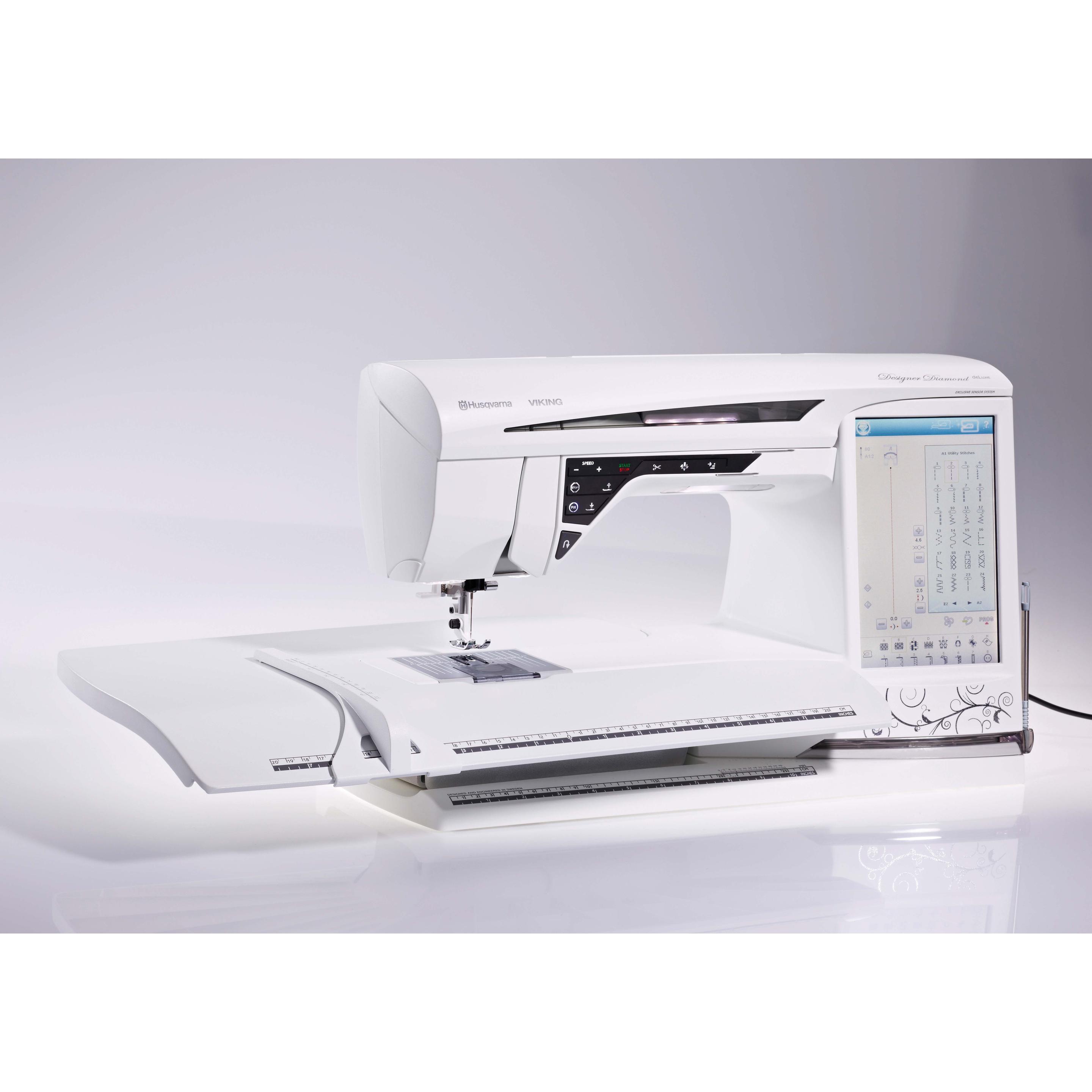 Husqvarna Anschiebetisch mit Führungshilfe, Nähzubehör