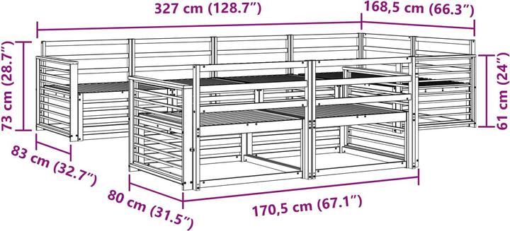 Produktbild vidaXL Outdoor-Sofa