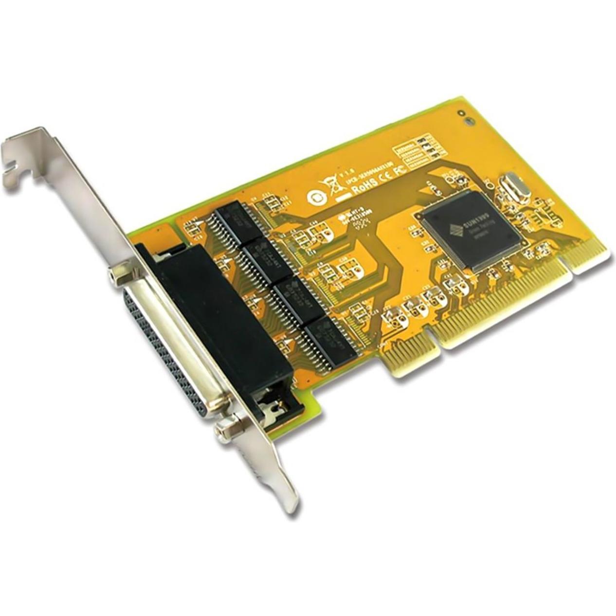 Sunix IO PCI 4x Seriell FPro&LPro SER5056A-B, Kontrollerkarte