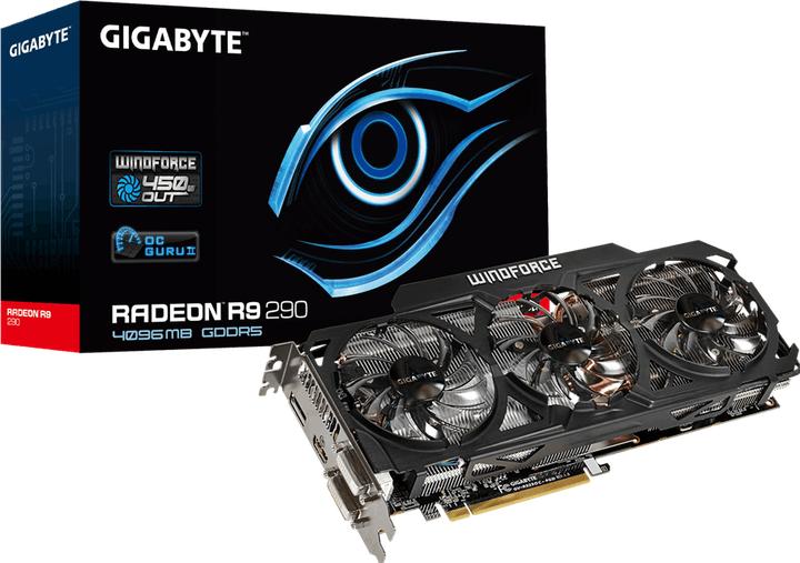 Actual product image Gigabyte Radeon R9 290 WindForce 3X OC (4 GB)
