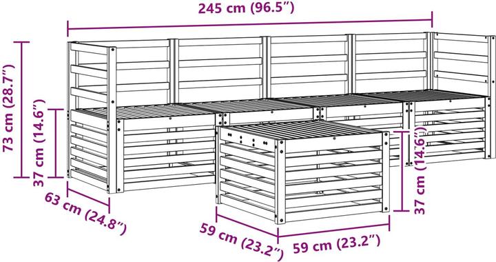 Produktbild vidaXL Outdoor-Sofa