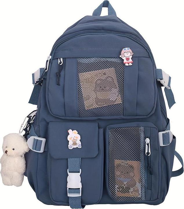 Produktbild Only-Bags.Store Travel Backpack Multi-Pocket Waterproof College School Bag Transparent Bag