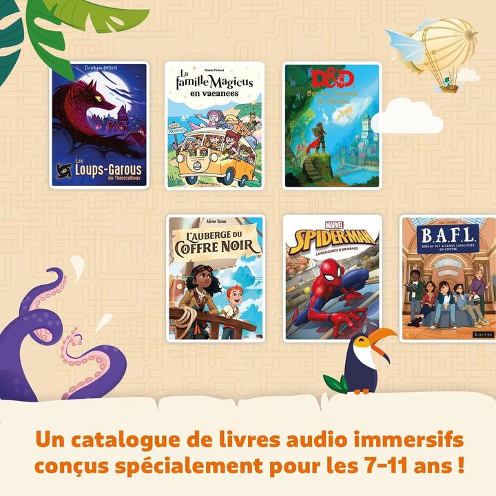 Actual product image Lunii Interactive Storyteller Player with 4 Choose-Your-Own Adventure Audiobooks for 12 Hours of Fun