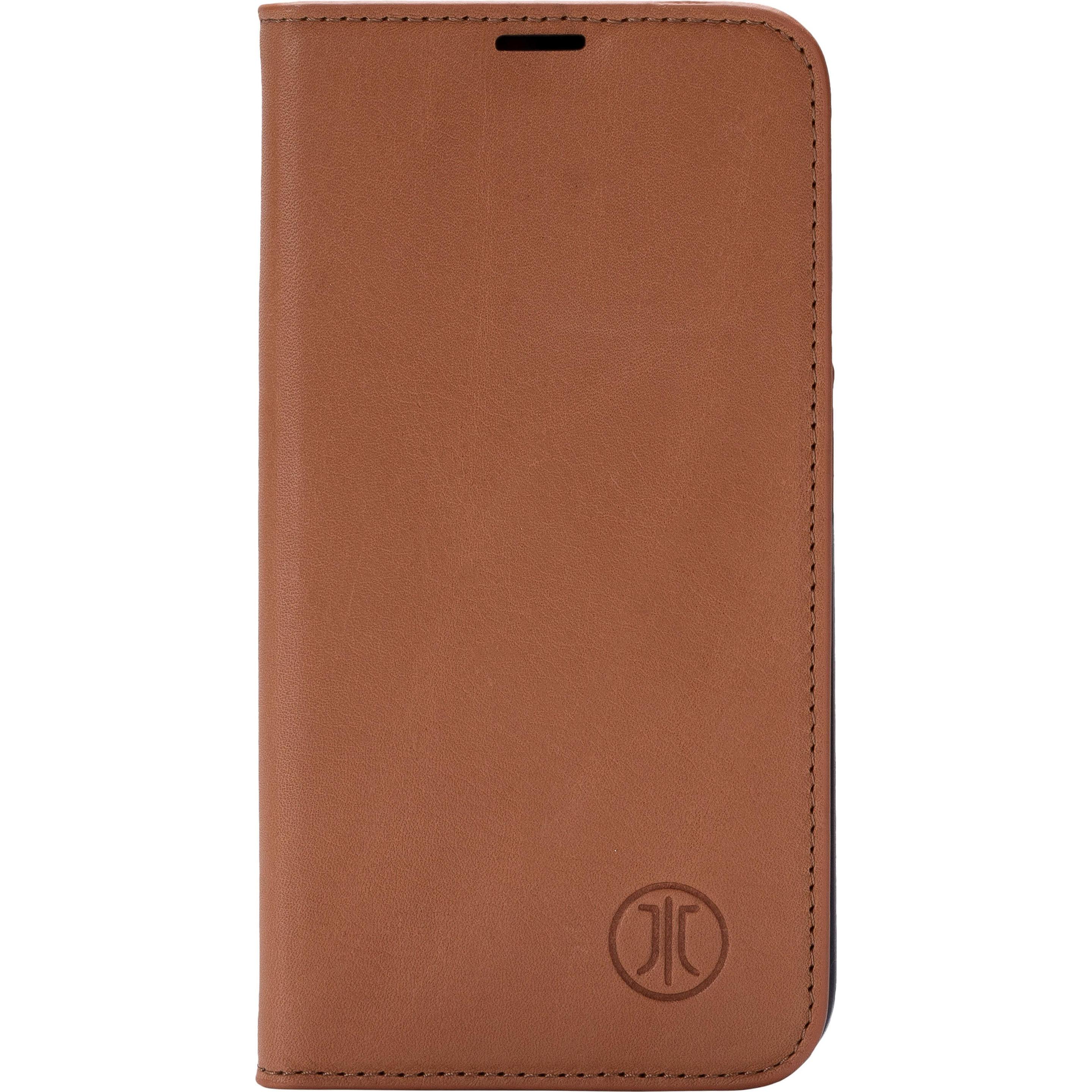 JT Berlin Echtleder BookCase Tegel (Apple iPhone 16 Pro Max), Smartphone Hülle, Braun