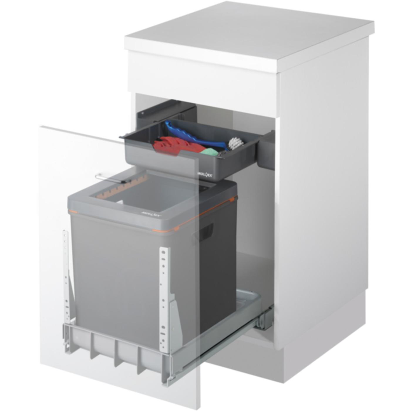 Müllex Sistema di scarico BOXX40-R, Pattumiera, Nero