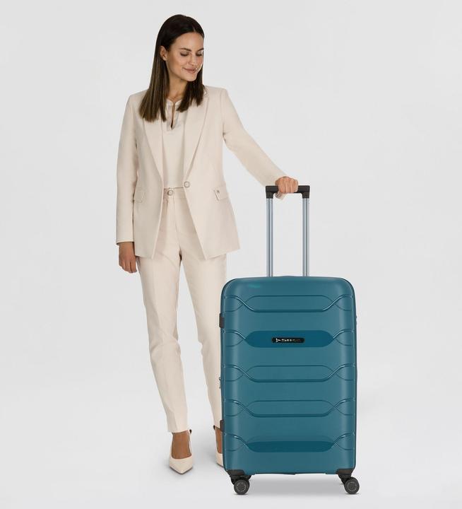 Actual product image Polestream Strz by Asteroid 4 Rollen Trolley L 74 cm mit Dehnfalte (92 l)