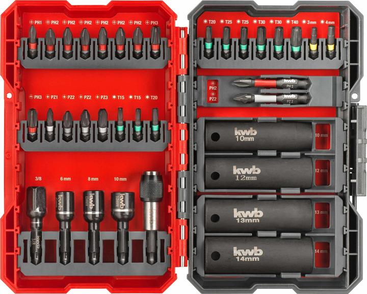 Produktbild kwb Bitbox Impact 35tlg L-Box