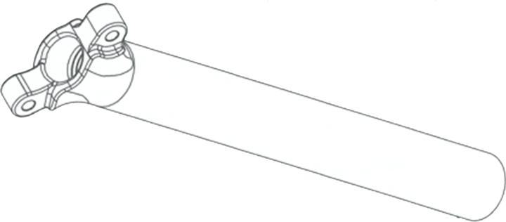 Actual product image Kind Shock Cantrell mast shaft (30.90 mm)