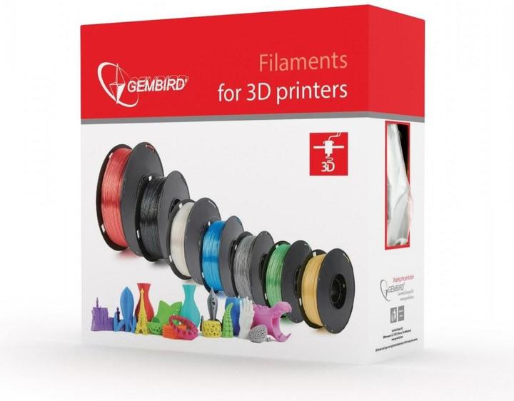 Actual product image Gembird Filament cassette PLA narrow spool (PLA, 1000 g)