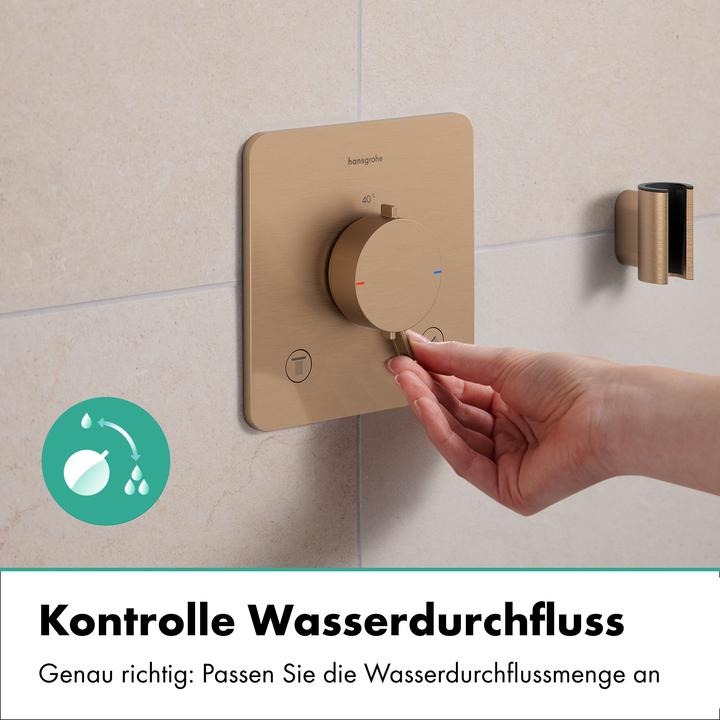 Actual product image hansgrohe Thermostatic Shower and Bathtub Mixer with SafetyStop and Backflow Prevention