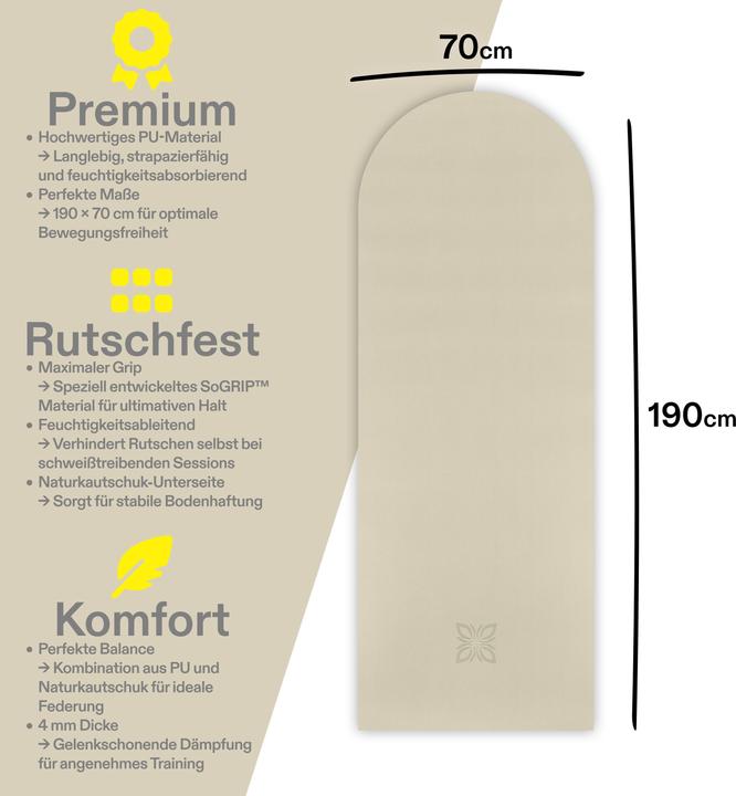 Produktbild Omnana SoGRIP Yogamatte (4 mm)