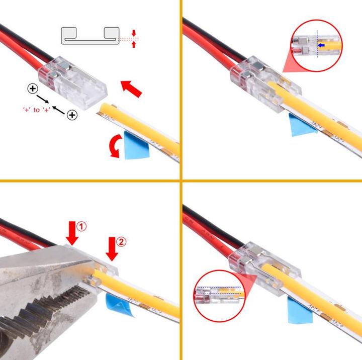 Produktbild OK-Line Anschlusskabel für LED Bänder COB 6,0 (1.50 cm)