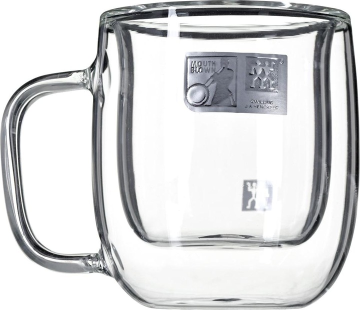 Produktbild Zwilling Sorrento Plus Espressogläser doppelwandig mit Henkel 2er Set (80 ml, 2 x)