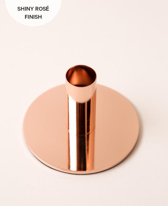 Immagine prodotto Esmée Portacandele per candele a colonna in rosé, H 6,5 cm x Ø 10 cm