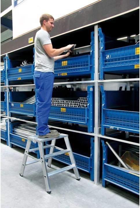 Produktbild Munk Klapppodest beidseitig begehbar 2x2 Stufen (Trittleiter, 62 cm)