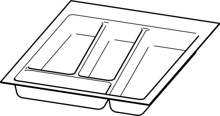 Image du produit Hettich OrgaTray 740 Besteckeinsatz 450x400 mm anthrazit