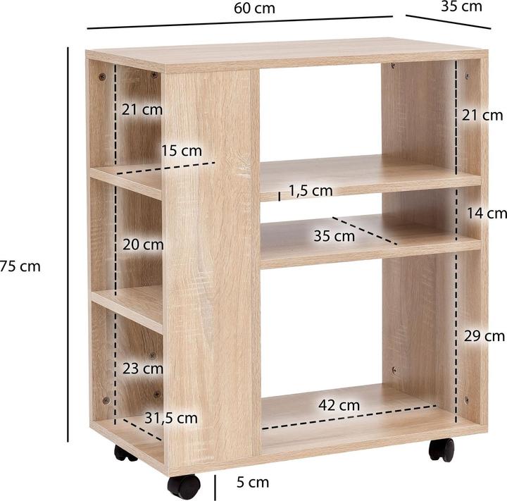 Produktbild Wohnling Roll (60 x 35 x 75 cm)