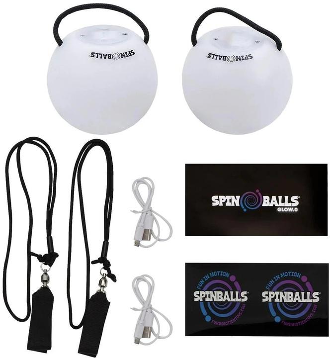 Actual product image Spin Balls Spinballs Glow.0 LED Poi Balls