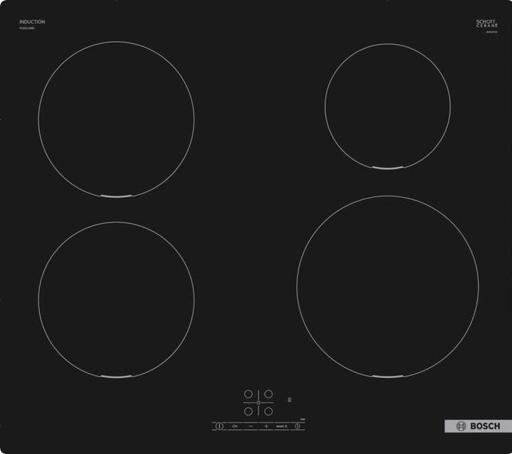 Image du produit Bosch Hausgeräte Série 4 PUE611BB5D Table de cuisson Intégrée Table de cuisson à induction 4 zone(s) (59.20 cm, Table de cuisson à induction)