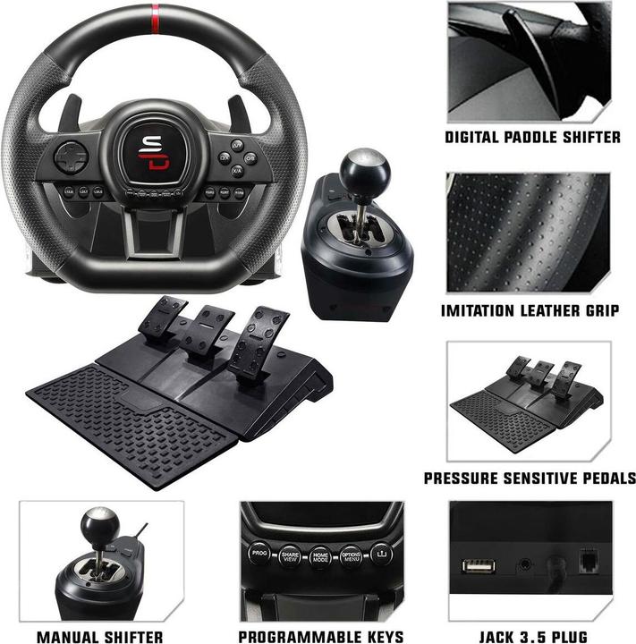 Actual product image Subsonic Superdrive GS 650-X Racing Wheel (PS4, Xbox One S, Xbox One X, Xbox Series S, Xbox Series X)