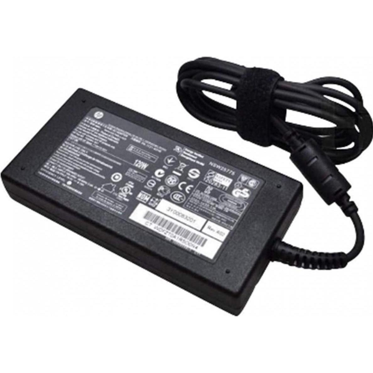 HP 710415-001 AC-Adapter (120 W), Notebook Netzteil, Schwarz