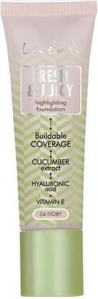 Actual product image Lovely LOVELY Fresh&Juice Highlighting Foundation rozświetlający podkład do twarzy 04 Ivory 25g (04 Ivory)