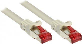Produktbild Exsys Patch Kabel Cat. 6 SSTP/PiMF, grau, 0,5 Meter (S/FTP, CAT6, 0.50 m)