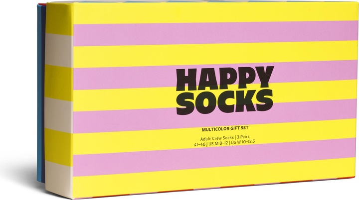 Produktbild Happy Socks Strümpfe CHECKS AND STRIPES Socken 3er Pack (3er Pack, 41 - 46)