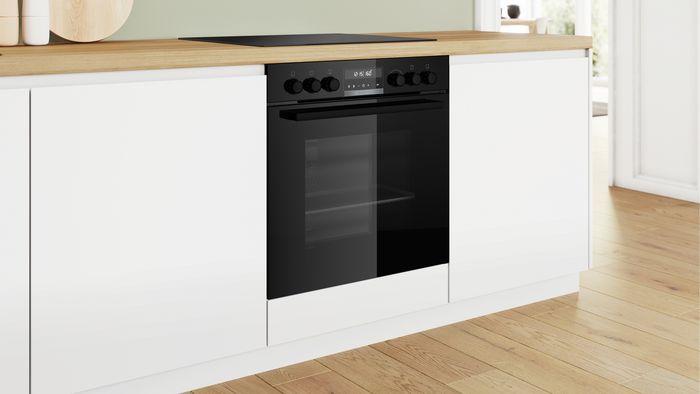 Produktbild Bosch Hausgeräte Einbau-Herd-Set, HEB578BB4 + NIF645CB5E, Einbau-Herd, Induktionskochfeld, HND675LS67