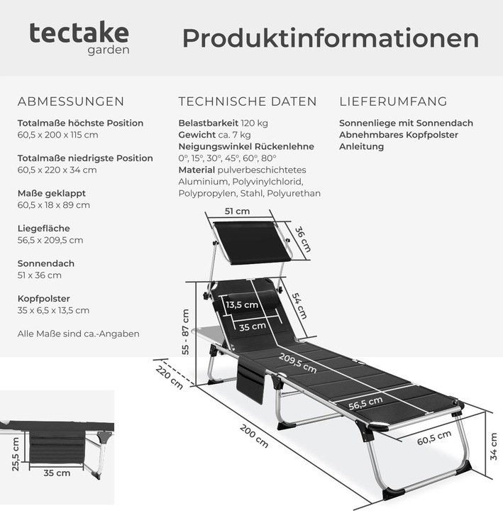 Produktbild tectake Lorella (200 cm)