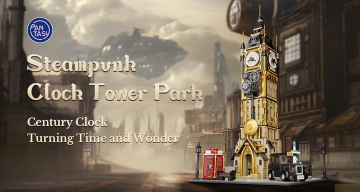 Actual product image Pantasy Steampunk series clock tower