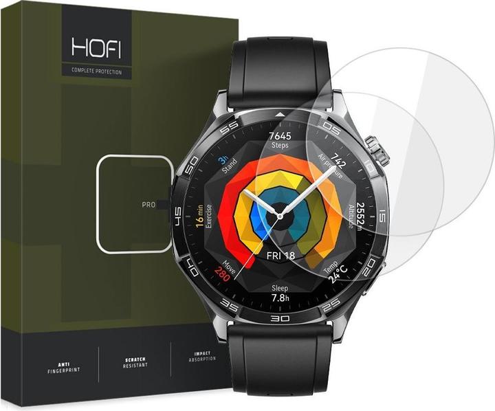 Produktbild Hofi GLASS PRO+ PANZERGLAS 2-PACK FÜR HUAWEI WATCH GT 5 (46 MM) KLAR