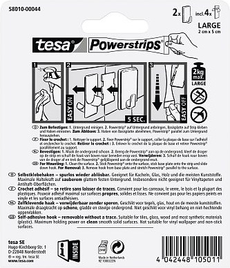 Produktbild tesa Powerstrips Haken Large CLASSIC