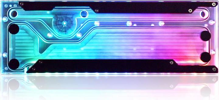 Actual product image Raijintek ACHERON 360 RBW Distro Plate - Acrylic, D-RGB