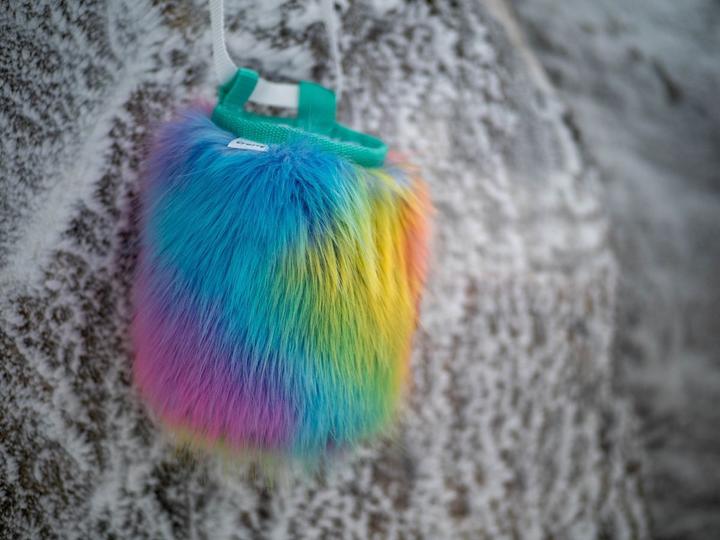 Actual product image Crafty Climbing Furry chalk bag