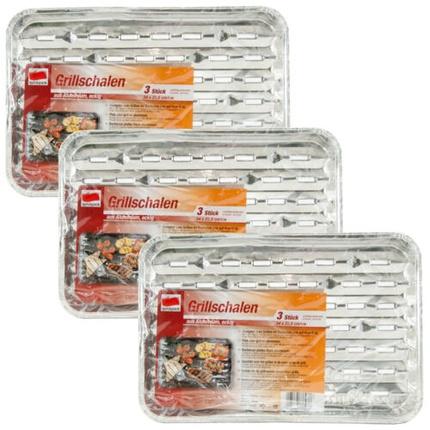 Actual product image OSMA Barbecue tray 3 pcs 34x22.5cm square