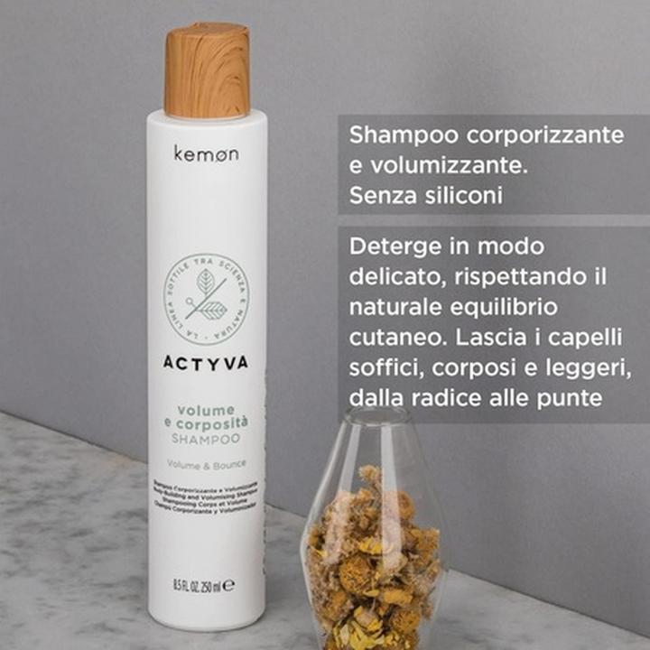 Produktbild Kemon - Actyva Volume E Corposita Shampoo - Shampoo for Hair Volume (250 ml, Flüssiges Shampoo)