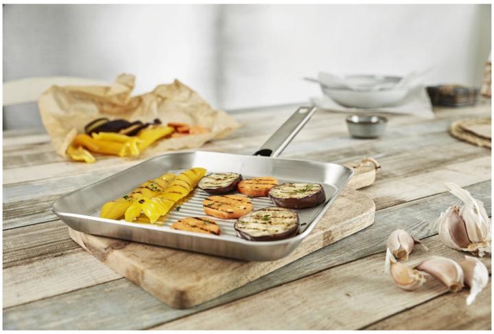 Productafbeelding Demeyere 82724 Specialiteiten 3 Grillpan 24 x 24 cm (Grillpan, Roestvrij staal)