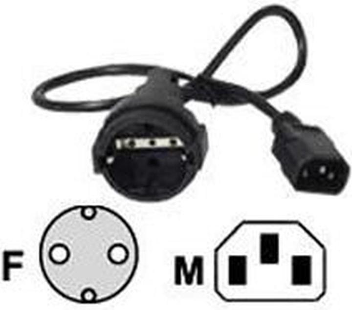 Produktbild APC Stromkabel IEC320 C14/CEE 7/7 60cm