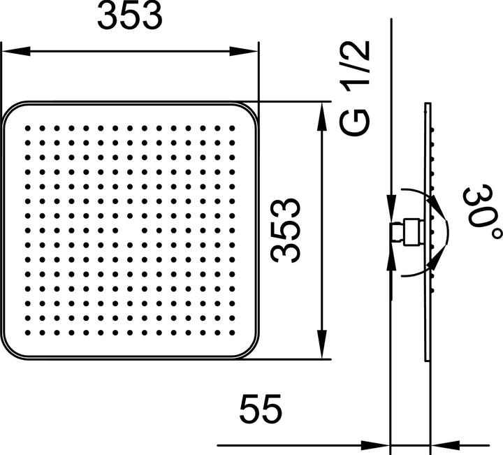 Immagine prodotto Laufen HF504723100000 (1 Tipo di fascio, 12 l/min)
