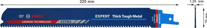 Produktbild Bosch Professional Zubehör EXPERT ‘Thick Tough Metal’ S 1155 CHC Säbelsägeblatt, 3 Stück
