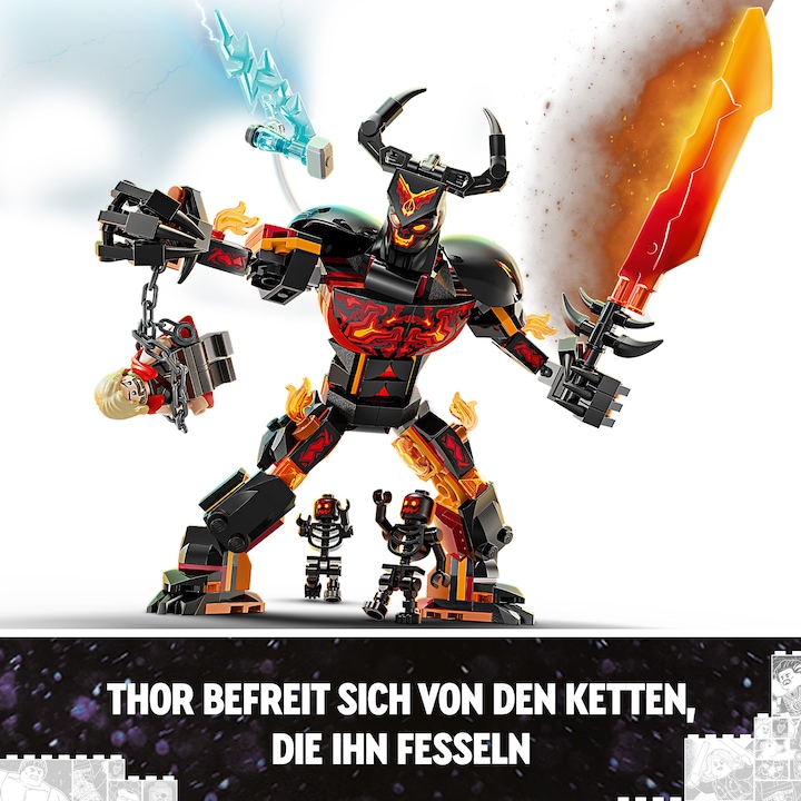 Immagine prodotto LEGO Figura di costruzione di Thor contro Surtur (76289, LEGO Marvel)