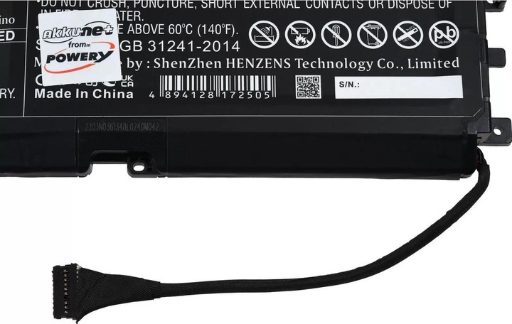 Image du produit AccuCell Batterie Razer Blade 15 2020, 15 2021, RZ09-0328, type RC30-0328 (4200 mAh)