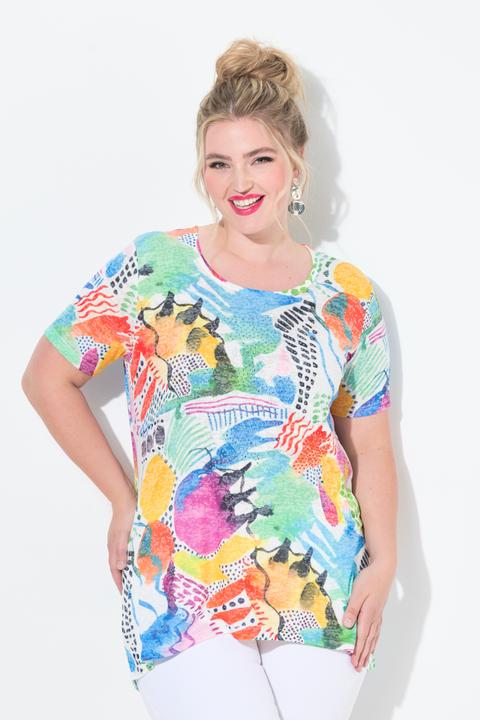 Image du produit Angel of Style T-shirt coupe évasée, motif coloré (54)