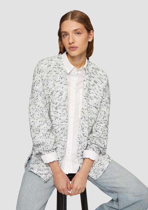 Immagine prodotto S.Oliver Strickjacke Melierter Cardigan mit weiten Ärmeln im Relaxed Fit (36)